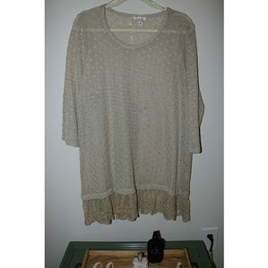 NEW tan / beige boutique shirt